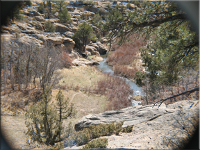 a view of Cherry Creek