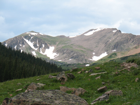 View of the peaks