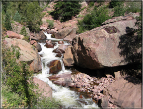 The stream in Eldorado Canyon